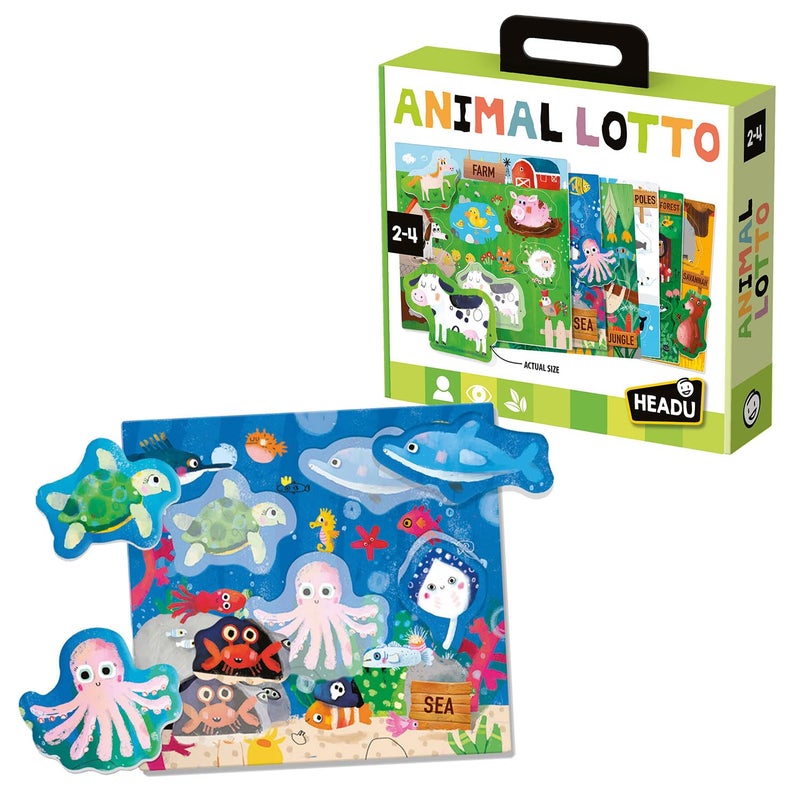 هيدو لعبة هيدو أنيمال لوتو MU22847 التعليمية للأطفال والأولاد والبنات من عمر 2 إلى 4 سنوات - Image 2